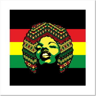 Mama Africa face Posters and Art